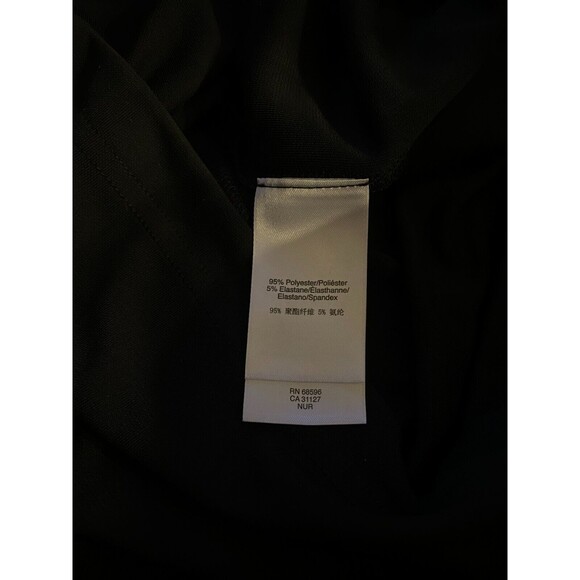 Donna Karan New York Womens Dress Black Small Surplice Vneck Midi Stretch - Picture 4 of 7